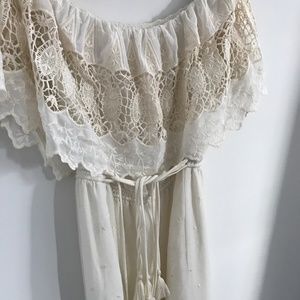 Cream Lace Dress